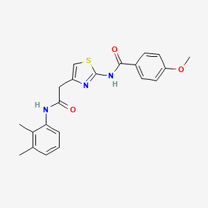 molecular formula C21H21N3O3S B3310411 N-(4-{[(2,3-dimethylphenyl)carbamoyl]methyl}-1,3-thiazol-2-yl)-4-methoxybenzamide CAS No. 946204-05-3