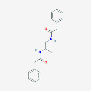 molecular formula C19H22N2O2 B331047 N~1~-{1-METHYL-2-[(2-PHENYLACETYL)AMINO]ETHYL}-2-PHENYLACETAMIDE 