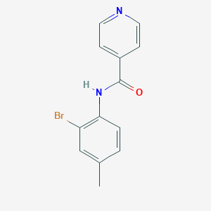 molecular formula C13H11BrN2O B331084 N-(2-bromo-4-methylphenyl)isonicotinamide 