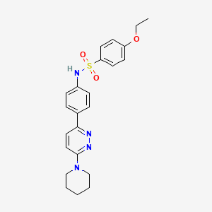 B3312525 4-ethoxy-N-[4-(6-piperidin-1-ylpyridazin-3-yl)phenyl]benzenesulfonamide CAS No. 946318-56-5