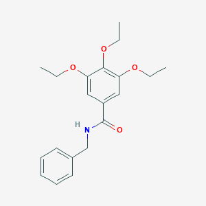 molecular formula C20H25NO4 B331262 N-benzyl-3,4,5-triethoxybenzamide 