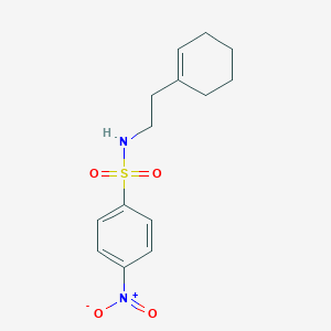 molecular formula C14H18N2O4S B331307 N-[2-(cyclohex-1-en-1-yl)ethyl]-4-nitrobenzenesulfonamide 