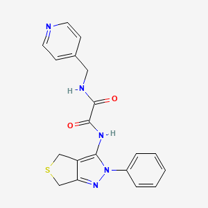 molecular formula C19H17N5O2S B3313253 N-{2-phenyl-2H,4H,6H-thieno[3,4-c]pyrazol-3-yl}-N'-[(pyridin-4-yl)methyl]ethanediamide CAS No. 946353-83-9