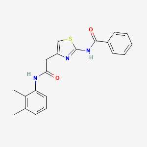 molecular formula C20H19N3O2S B3313271 N-(4-{[(2,3-dimethylphenyl)carbamoyl]methyl}-1,3-thiazol-2-yl)benzamide CAS No. 946357-29-5