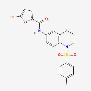 5-bromo-N-(1-((4-fluorophenyl)sulfonyl)-1,2,3,4-tetrahydroquinolin-6-yl)furan-2-carboxamide