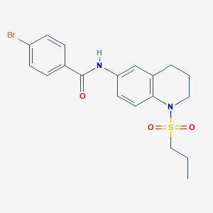 4-bromo-N-(1-(propylsulfonyl)-1,2,3,4-tetrahydroquinolin-6-yl)benzamide