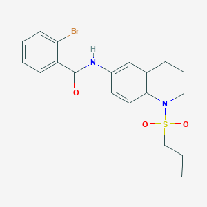 2-bromo-N-(1-(propylsulfonyl)-1,2,3,4-tetrahydroquinolin-6-yl)benzamide