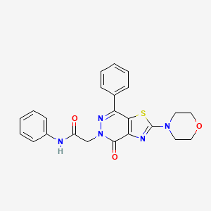 2-(2-morpholino-4-oxo-7-phenylthiazolo[4,5-d]pyridazin-5(4H)-yl)-N-phenylacetamide