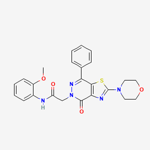 N-(2-methoxyphenyl)-2-(2-morpholino-4-oxo-7-phenylthiazolo[4,5-d]pyridazin-5(4H)-yl)acetamide
