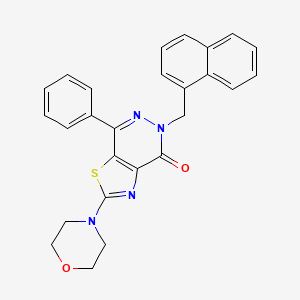 2-morpholino-5-(naphthalen-1-ylmethyl)-7-phenylthiazolo[4,5-d]pyridazin-4(5H)-one