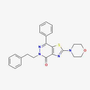 2-morpholino-5-phenethyl-7-phenylthiazolo[4,5-d]pyridazin-4(5H)-one