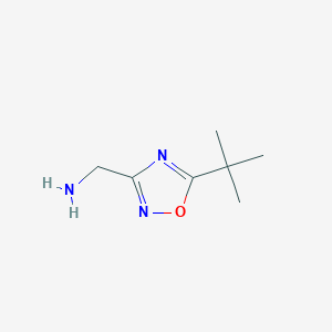 molecular formula C7H13N3O B3313781 1-(5-tert-butyl-1,2,4-oxadiazol-3-yl)methanamine CAS No. 946667-72-7