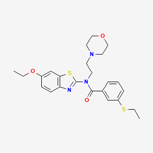 N-(6-ethoxybenzo[d]thiazol-2-yl)-3-(ethylthio)-N-(2-morpholinoethyl)benzamide