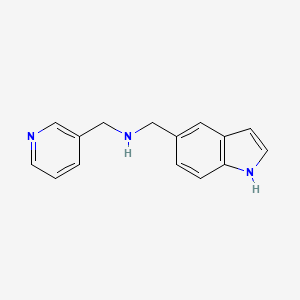 molecular formula C15H15N3 B3313797 n-(1h-Indol-5-ylmethyl)-n-(pyridin-3-ylmethyl)amine CAS No. 946744-01-0