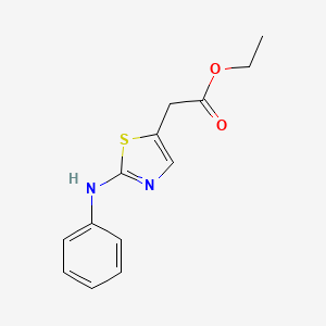 molecular formula C13H14N2O2S B3313955 Ethyl 2-(2-(phenylamino)thiazol-5-yl)acetate CAS No. 948287-40-9