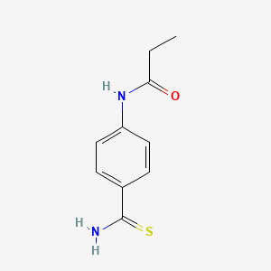 molecular formula C10H12N2OS B3314085 N-(4-carbamothioylphenyl)propanamide CAS No. 950094-51-6
