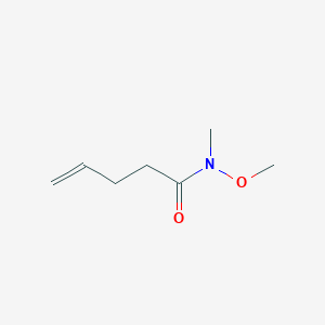 molecular formula C7H13NO2 B3314258 N-Methoxy-N-methylpent-4-enamide CAS No. 95091-90-0
