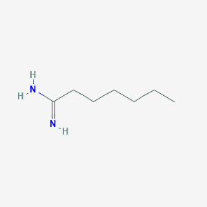 molecular formula C7H16N2 B3314265 Heptanimidamide CAS No. 95093-94-0
