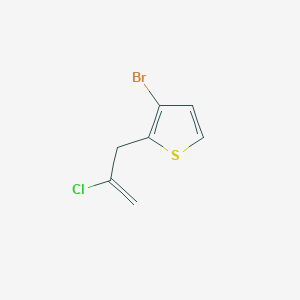 molecular formula C7H6BrClS B3314397 3-(3-Bromo-2-thienyl)-2-chloro-1-propene CAS No. 951885-93-1