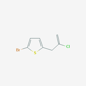 molecular formula C7H6BrClS B3314413 3-(5-Bromo-2-thienyl)-2-chloro-1-propene CAS No. 951886-02-5