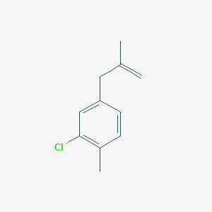molecular formula C11H13Cl B3314669 3-(3-Chloro-4-methylphenyl)-2-methyl-1-propene CAS No. 951888-04-3