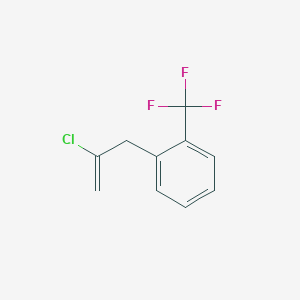 molecular formula C10H8ClF3 B3314776 2-Chloro-3-[(2-trifluoromethyl)phenyl]-1-propene CAS No. 951889-27-3