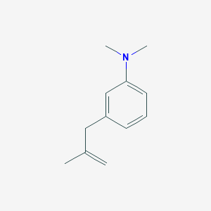molecular formula C12H17N B3314854 3-[(3-N,N-Dimethylamino)phenyl]-2-methyl-1-propene CAS No. 951889-69-3
