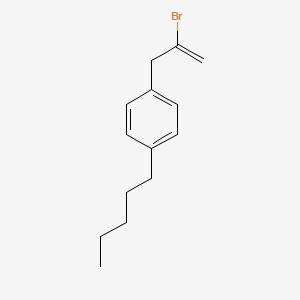 molecular formula C14H19B B3315017 2-Bromo-3-(4-n-pentylphenyl)-1-propene CAS No. 951890-89-4