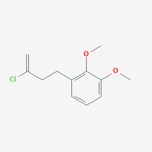 molecular formula C12H15ClO2 B3315025 2-Chloro-4-(2,3-dimethoxyphenyl)-1-butene CAS No. 951890-97-4