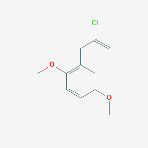 molecular formula C11H13ClO2 B3315043 2-Chloro-3-(2,5-dimethoxyphenyl)-1-propene CAS No. 951891-13-7