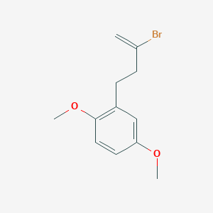 molecular formula C12H15BrO2 B3315060 2-Bromo-4-(2,5-dimethoxyphenyl)-1-butene CAS No. 951891-19-3