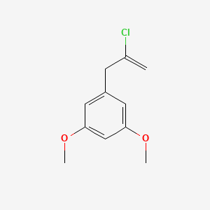 molecular formula C11H13ClO2 B3315082 2-Chloro-3-(3,5-dimethoxyphenyl)-1-propene CAS No. 951891-42-2