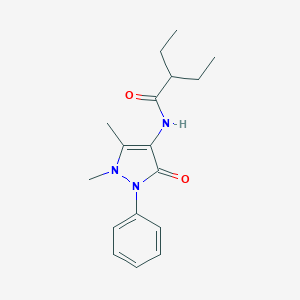molecular formula C17H23N3O2 B331538 N-(1,5-dimethyl-3-oxo-2-phenyl-2,3-dihydro-1H-pyrazol-4-yl)-2-ethylbutanamide 