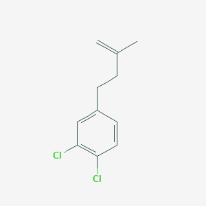 molecular formula C11H12Cl2 B3315428 4-(3,4-Dichlorophenyl)-2-methyl-1-butene CAS No. 951893-09-7