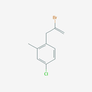 molecular formula C10H10BrCl B3315635 2-Bromo-3-(4-chloro-2-methylphenyl)-1-propene CAS No. 951894-03-4