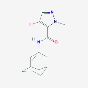 molecular formula C15H20IN3O B331576 N~5~-(1-ADAMANTYL)-4-IODO-1-METHYL-1H-PYRAZOLE-5-CARBOXAMIDE 