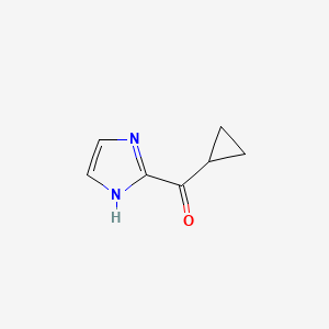 molecular formula C7H8N2O B3316030 cyclopropyl(1H-imidazol-2-yl)methanone CAS No. 952200-96-3