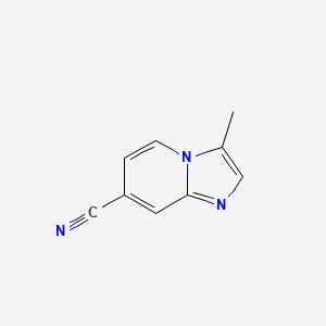 molecular formula C9H7N3 B3316052 3-Methylimidazo[1,2-a]pyridine-7-carbonitrile CAS No. 952511-37-4