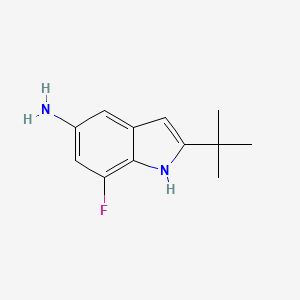 2-(Tert-butyl)-7-fluoro-1h-indol-5-amine
