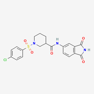 1-((4-chlorophenyl)sulfonyl)-N-(1,3-dioxoisoindolin-5-yl)piperidine-3-carboxamide