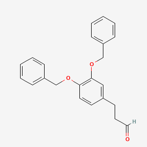 Benzenepropanal, 3,4-bis(phenylmethoxy)-