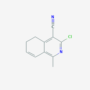 3-Chloro-1-methyl-5,6-dihydroisoquinoline-4-carbonitrile