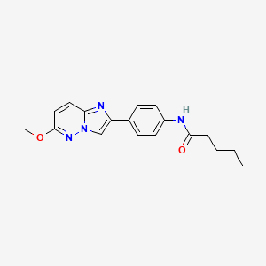 molecular formula C18H20N4O2 B3316201 N-(4-{6-methoxyimidazo[1,2-b]pyridazin-2-yl}phenyl)pentanamide CAS No. 953216-52-9