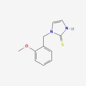 molecular formula C11H12N2OS B3316226 1-(2-methoxybenzyl)-1H-imidazole-2-thiol CAS No. 95333-53-2