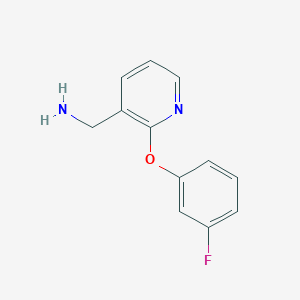 molecular formula C12H11FN2O B3316294 [2-(3-fluorophenoxy)pyridin-3-yl]methanamine CAS No. 953730-03-5