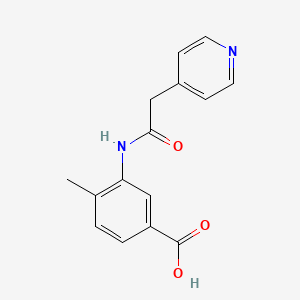 4-Methyl-3-[2-(pyridin-4-yl)acetamido]benzoic acid
