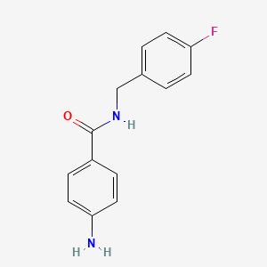 4-amino-N-[(4-fluorophenyl)methyl]benzamide