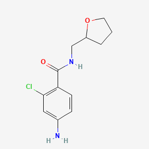 4-amino-2-chloro-N-(oxolan-2-ylmethyl)benzamide