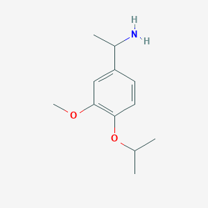 1-[3-Methoxy-4-(propan-2-yloxy)phenyl]ethan-1-amine