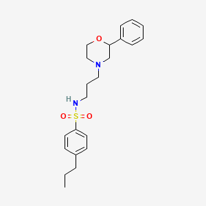 N-(3-(2-phenylmorpholino)propyl)-4-propylbenzenesulfonamide